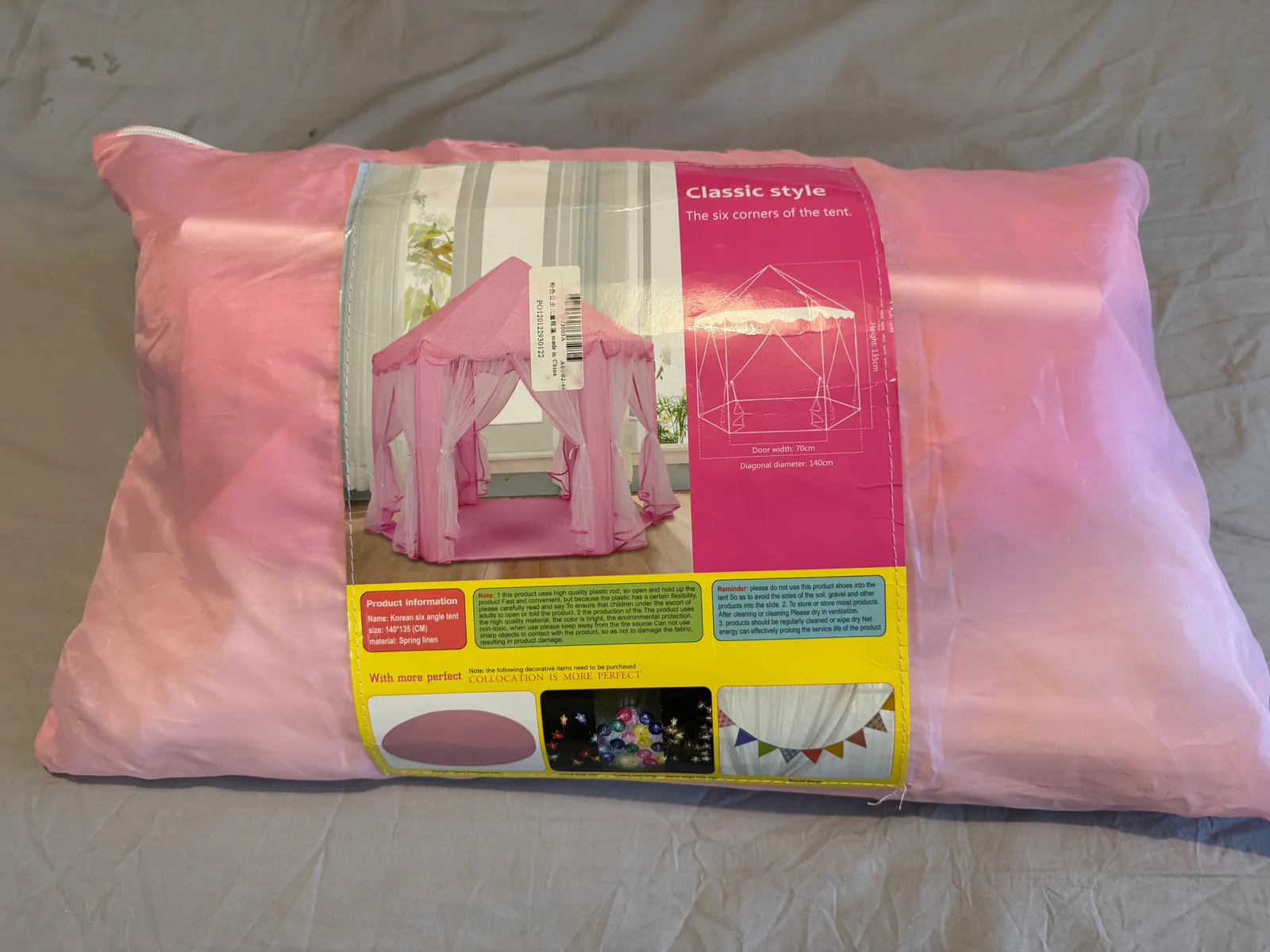 Pink tent